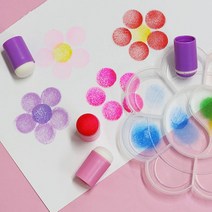 스탬프 스펀지 스텐실 스텐실재료 스텐실도안 도장 손가락 스텐실붓, 상세페이지 참조