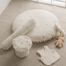 반제품/대폭/60수/자수양면줄누빔원단] 스윗키티(165257)