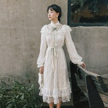 개화기의상 레이스 빈티지 복고풍 원피스 경성 리본 레트로 예쁜 원피스