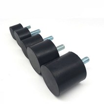 방진고무패드 고무발 스프링 진동 방지 1pcs M8x20mm 고무 충격 마운트 직경 20/25/30/35/40mm 금속 방진
