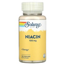 Solaray 솔라레이 니아신 100mg 100정 베지캡슐 나이아신 niacin 비타민B3