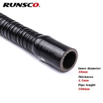 Id 30 32 34 36 38 40mm 실리콘 플렉시블 호스 라디에이터 튜브 공기 흡입구 BMW 용 고압 고무 조이너 파이프, Black ID 30mm
