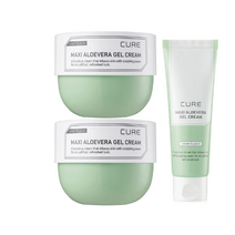 [프리미엄 수딩젤] 김정문알로에 라센스 로에 큐어 맥시 알로에베라 겔 크림 250ml x 2 + 70ml, 1세트