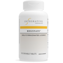 Integrative Therapeutics 인테그라티브 Rhizinate Deglycyrrhizinated Licorice - Original Flavor 100 츄타블렛