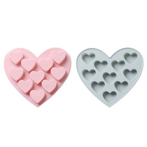 유미상사 실리콘 수제 아이스크림 몰드 2종세트 BG016 하트, 핑크, 블루, 1세트