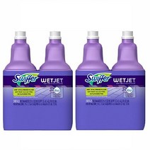 Swiffer WetJet Floor Cleaner Solution 라벤더향 다목적 바닥 클리너 리필 스위퍼 1.25Lx2팩 2세트 총4개, 1개