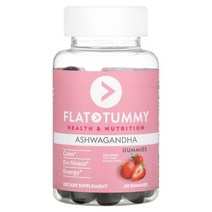 Flat Tummy 아슈와간다 딸기맛 구미젤리 60개