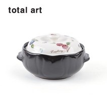 [토탈아트] 튤립 뚝배기 7호 1set/ 3~4인용 국산 뚝배기 김치찌개& 된장찌개 뚝배기