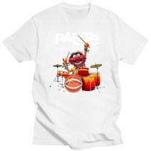 심벌즈 FPACETeestore Paiste 심벌즈 사운드 징 티셔츠 남성 여성용 풀 사이즈. 블랙, 06 whiteMen_03 L