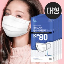 국산 덴탈 마스크 KF80 황사 미세먼지 학교 퓨린스케이, KF80 11-1L_(대형)_흰색_50매입_지퍼팩