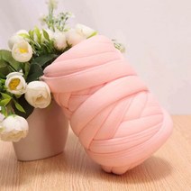파인굿즈 자이언트얀 패브릭얀 1kg 점보얀 손뜨개 핸드니팅 뜨개실, 자이언트얀-피치핑크