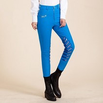 남녀공용 승마 바지 실리콘 야외 스포츠 옷, 푸른 색, 31