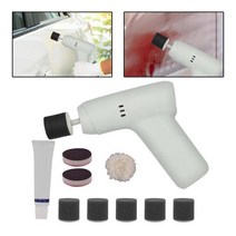 Polisher 2 Variable Speeds Auto Polishing Rechargeable Tool Wireless Car Buffer Buffing Machine Fits, [01] WHITE
