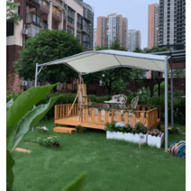 파고라정자 조립식 원두막 2.5m 바베큐장 정원꾸미기, 짙은 녹색 - 3.5mx3.5m