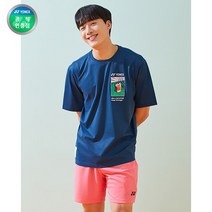 요넥스 221TS049U 공용 배드민턴 반팔 티셔츠 네이비블루