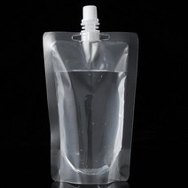 투명스파우트파우치 200ml 주스파우치 음료팩 용기 일회용, 1개