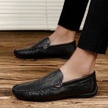 남성 드라이빙 로퍼 드라이빙슈즈 남자 남성로퍼 남자로퍼 댄디 스타일 정장 캐주얼 플랫슈즈 인박카001 남성용 부드러운 바닥 완두콩 신발 2023 뉴 여름 영국 슬립 온 게으른 남성 시니어 남성 캐주얼 가죽 신발 남성용 정품 가죽