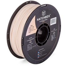 HATCHBOX ABS 3D 프린터 필라멘트 치수 정확도 003mm 1kg 스풀 175mm 레드, Beige, Beige