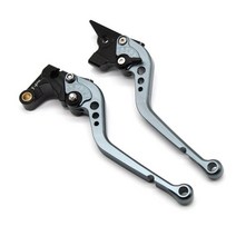 짧은/긴 브레이크 클러치 레버 스즈키 AN 650 Burgman 2003-2019 오토바이 액세서리, 14 Long titanium