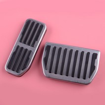 2개 가스 및 브레이크 풋 페달 패드 커버 키트 세트 랜드로버 레인지 이보크 VELAR 재규어 E F PACE XE XF, 기본