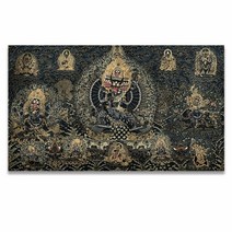 탱화 부처 불상 석가모니 불교 장식 그림 thangka buddha painting tibetan india 중국 종교 스타일 캔버스 인쇄 그림 아트 벽 그림 거실 홈 장식, 40x68cm 프레임 없음, a