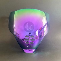 바이크헬멧 아이콘 헬멧 바이저 Airflite 오토바이 렌즈 앞 유리 쉴드 안티 uv, 10 Purple