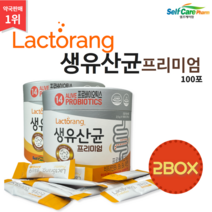 [셀프케어팜]아람 락토랑 생유산균 프리미엄 100포 2통, 1개, 기본