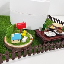 한소픈 납골당꾸미기 미니 울타리 화단장식 데코 장식 소품 DIY 만들기 미니 펜스, 5cm, 화이트