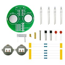 자동차 전방 감지 센서 Diy 전자 키트 LED 자이로 DIY 용접 회전 랜턴 인라인 부품 Sodering 프로젝트 배터리 제외 597EA 3, 01 DIY KIT