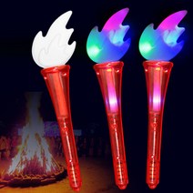 LED 야광 횃불 야구 축구 응원봉 응원스틱 운동회 캠프파이어 올림픽 월드컵 발광 불빛 응원도구 행사 용품, LED횃불응원봉 - 레드