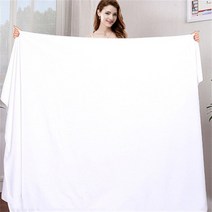 극세사 섬유 타월 천 양면 타월 자동차 청소용 미용용 흡수성 비치 타월 호텔 타월, 하얀색, 100x200cm