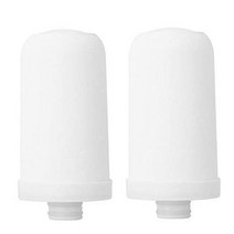 업소용 가정용 정수기 필터 카트리지 여과기 2pcs 세라믹 물 탭 여과 수돗물 교체 주방 수도꼭지, 없음