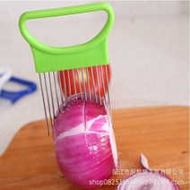 고기 포크 바늘 파쇄기 및 슬라이서 토마토 양파 야채 슬라이서 절단 보조 홀더 가이드 슬라이싱 커터 안전 포크 주방, black