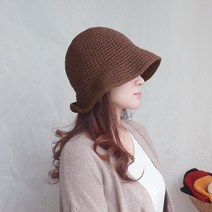 애지중지상점 니팅 와이어 벙거지 니트 버킷햇 여성 모자 겨울 가을 여행 연예인