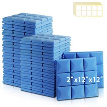 방음보드 흡음 차음 패드 어쿠스틱 폼 6/12/24Pcs 방음 음악 스튜디오 벽 처리 홈 장식, [03] 24 Pcs, [01] MGT-Blue, [01] Medium Density, MGT-Blue