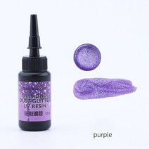 에폭시레진 24/12/1PCS UV 수지 접착제 세트 Pearlescent 에폭시 안료 자외선 경화 만들기 DIY 금형, [04] 1PCS