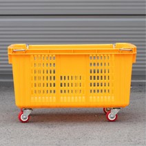 과수원 과일수확 사과 귤박스 바구니카트 핸드카트, 1개, 바구니카트 빨강