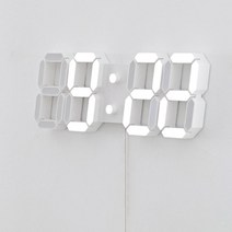 칼딘 삼성LED 벽걸이 LED시계 무소음 디지털 인테리어 거실 벽시계, 021세대 시그니처 벽시계 41cm, 화이트  삼성LED