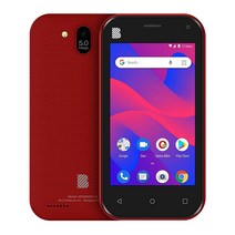 BLU Advance L5 A390L 10.1cm GSM 언락 16GB 듀얼 심 5MP 안드로이드 스마트폰 (라임), Red
