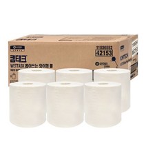 킴테크 WETTASK 뽑아쓰는 와이퍼 6롤 1박스 기름제거 묵은때제거 42153, 단품