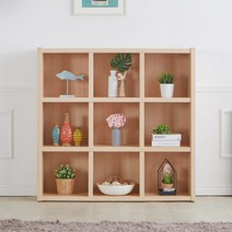 아트박스/히트디자인 G3110 9칸 낮은 오픈 책장 1200 4colors, 월넛