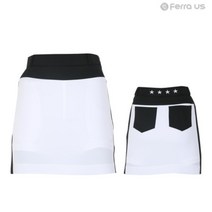 [페라어스] 여성 여름 골프웨어 골프 배색 슬림핏 H라인 스커트
