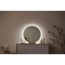 라망 LED 원형 거울, LED 조명 3가지색 변환