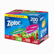 지퍼락 지퍼백 실속팩 200매, 200매입, 2개