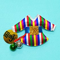 [공작새네005] 한복 브로치 (색동) 남자용 여자용, 여자용(5인)