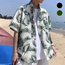 오버핏반팔셔츠 바캉스룩 쿨 여름 하와이 휴양지