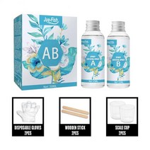 견고한 2pcs Epoxy Resin Kit Crystal Clear Hardener Easy Mix DIY Supplies For Art Casting Jewelry Pro, 01 Epoxy Resin Kit 2PC