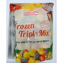 모정유통 냉동 열대과일 3종믹스 1kg 2팩 (망고 용과 파파야), 냉동 열대과일 3종믹스 2팩