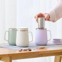 락앤락 메트로 티머그 400ml 보온보냉 머그컵 머그텀블러, 민트, 민트, 상세 설명 참조
