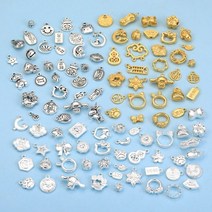 10PCS 100g 혼용 펜던트 액세서리 팔찌 목걸이 비즈 DIY 액세서리 재료 가방, 삼색혼합금, 합금(1개)